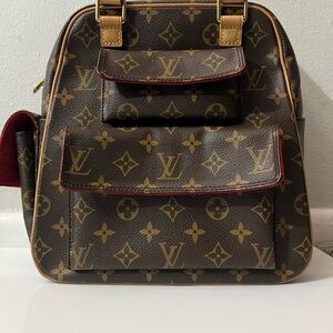 Louis Vuitton Brown and Gold Monogram Bag